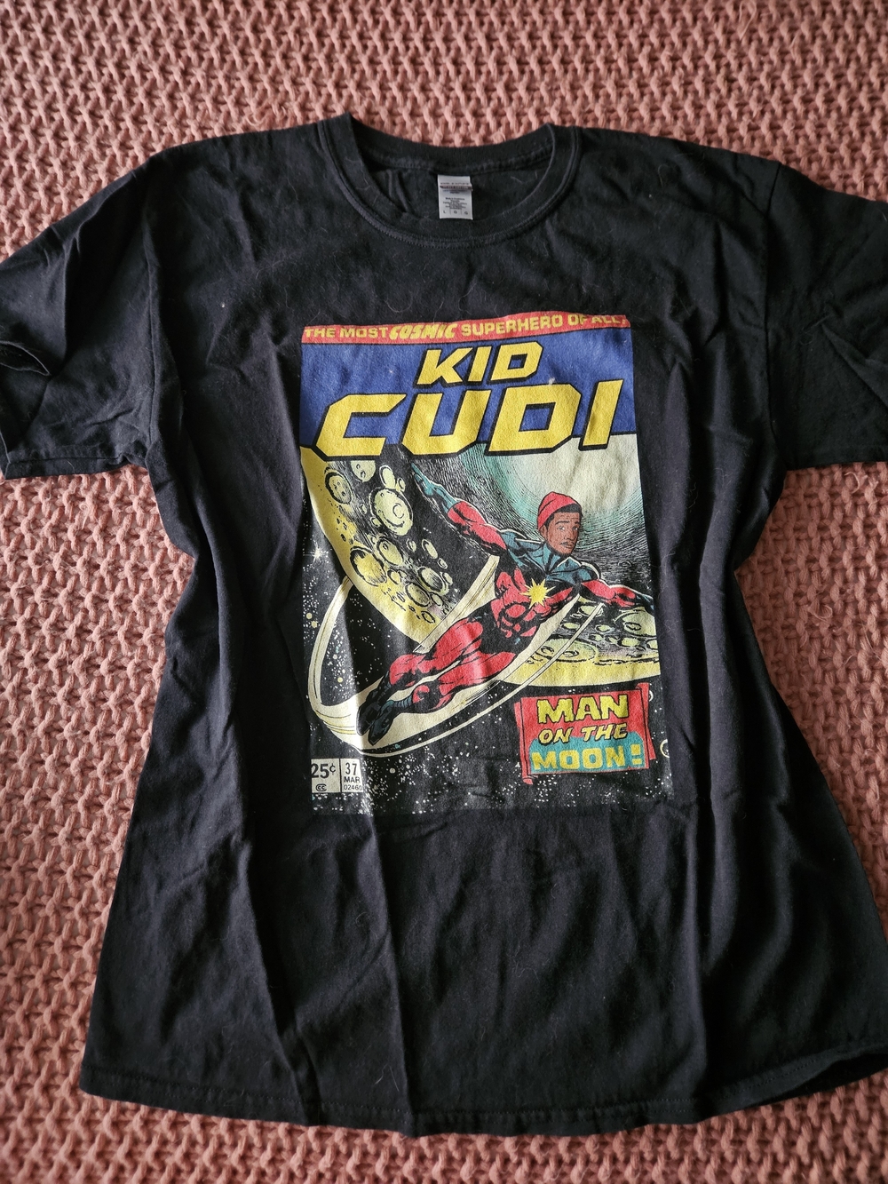 Kid Cudi comic graphic Gildan tee, Size L